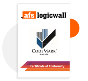 AFS Logicwall<sup>®</sup> CodeMark<sup>®</sup> <br>Certificate of Conformity CM30062 Rev 8B